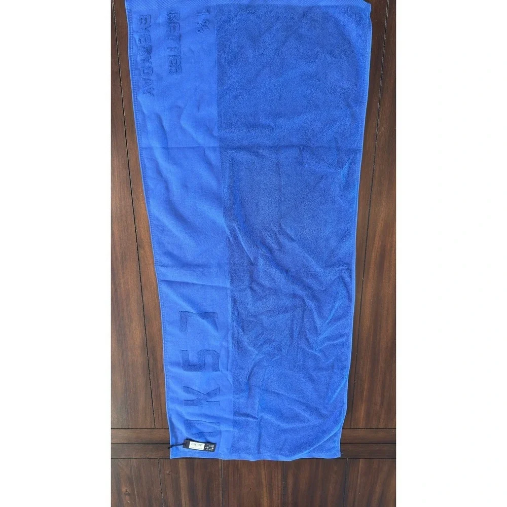 LSKD Power Cobalt Blue Cotton Rep Towel 50x115cm New With Tags